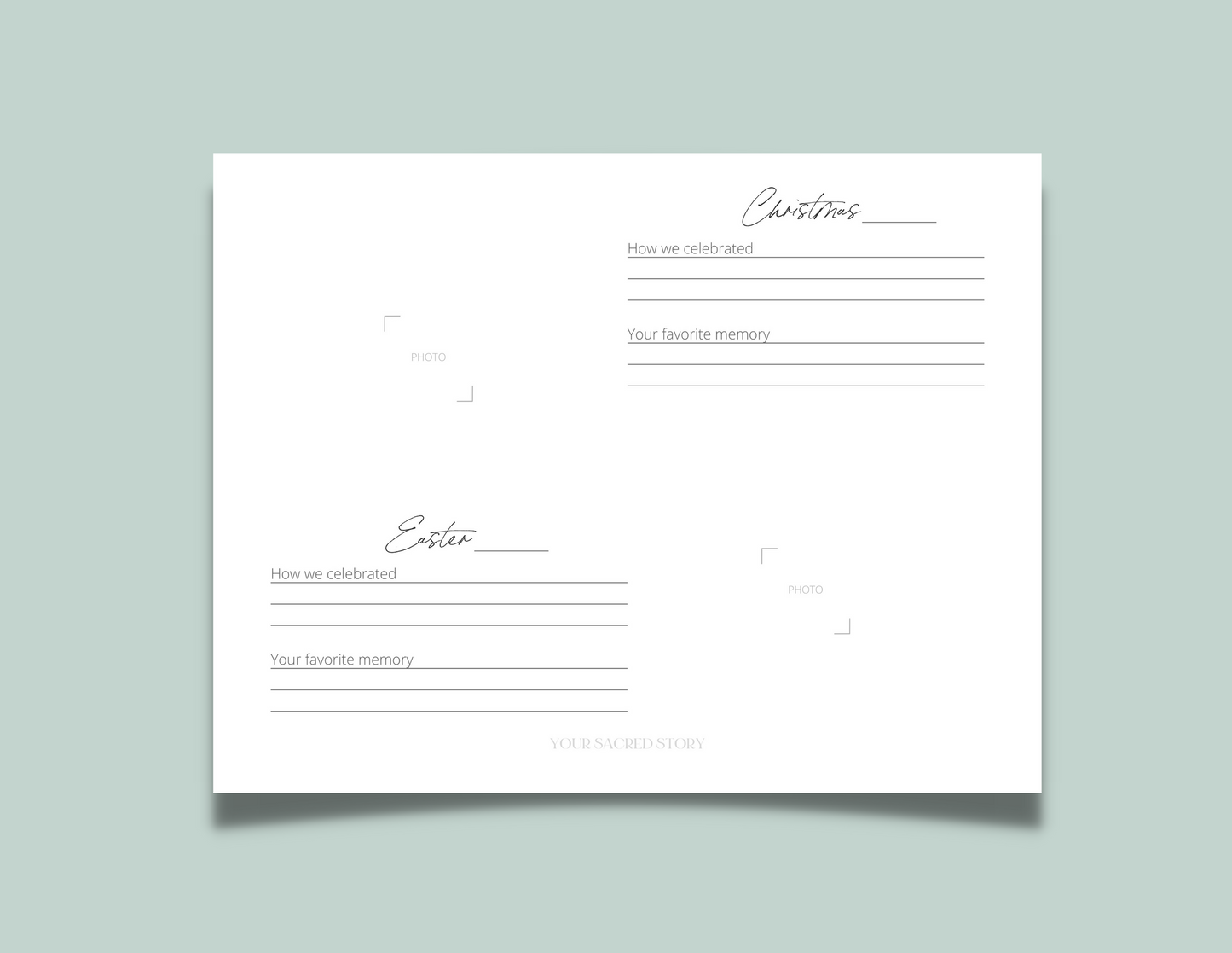 Your Sacred Story - A Memory Book