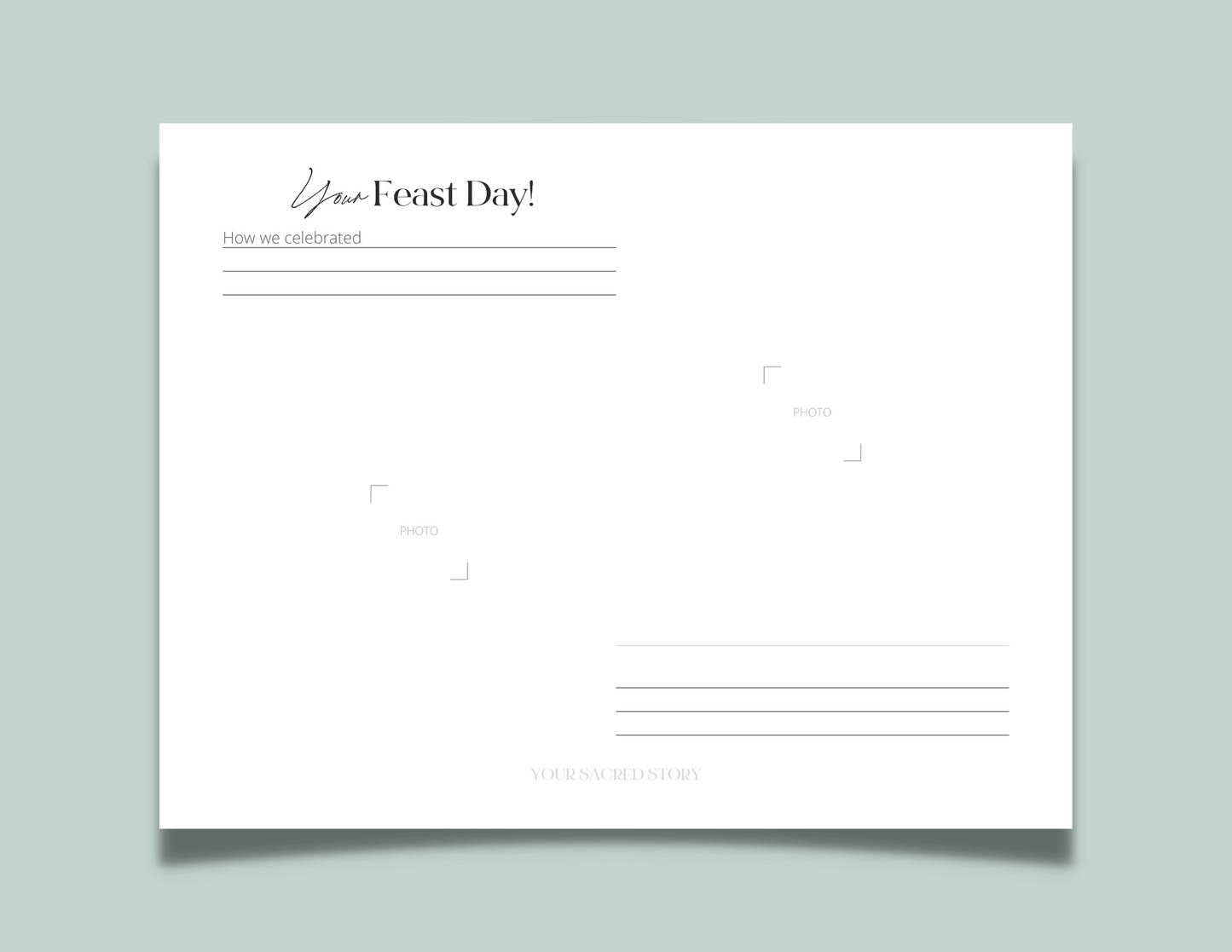 Your Sacred Story - A Memory Book