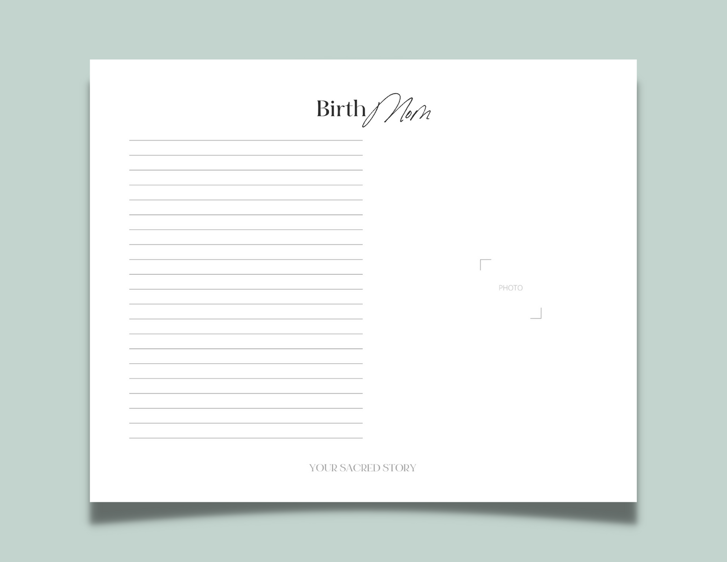 Your Sacred Story - A Memory Book