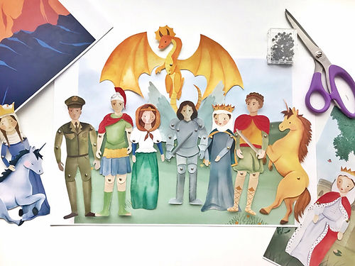 Soldier Saints Paper Puppets