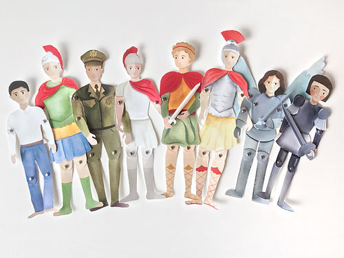 Soldier Saints Paper Puppets