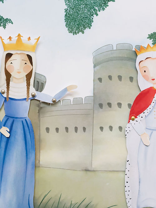 Princess Saints Paper Puppets