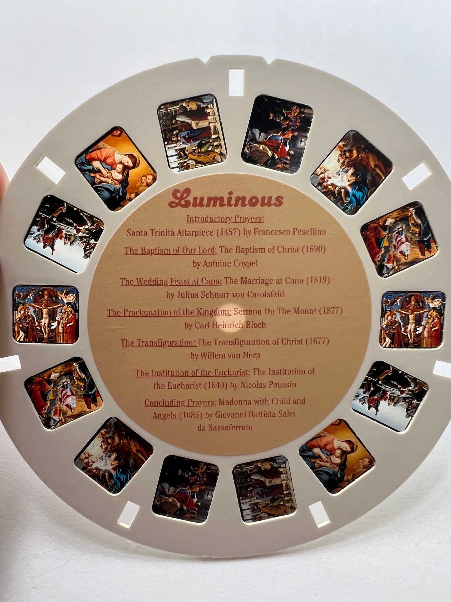 Mysteries of the Rosary View Master Cards
