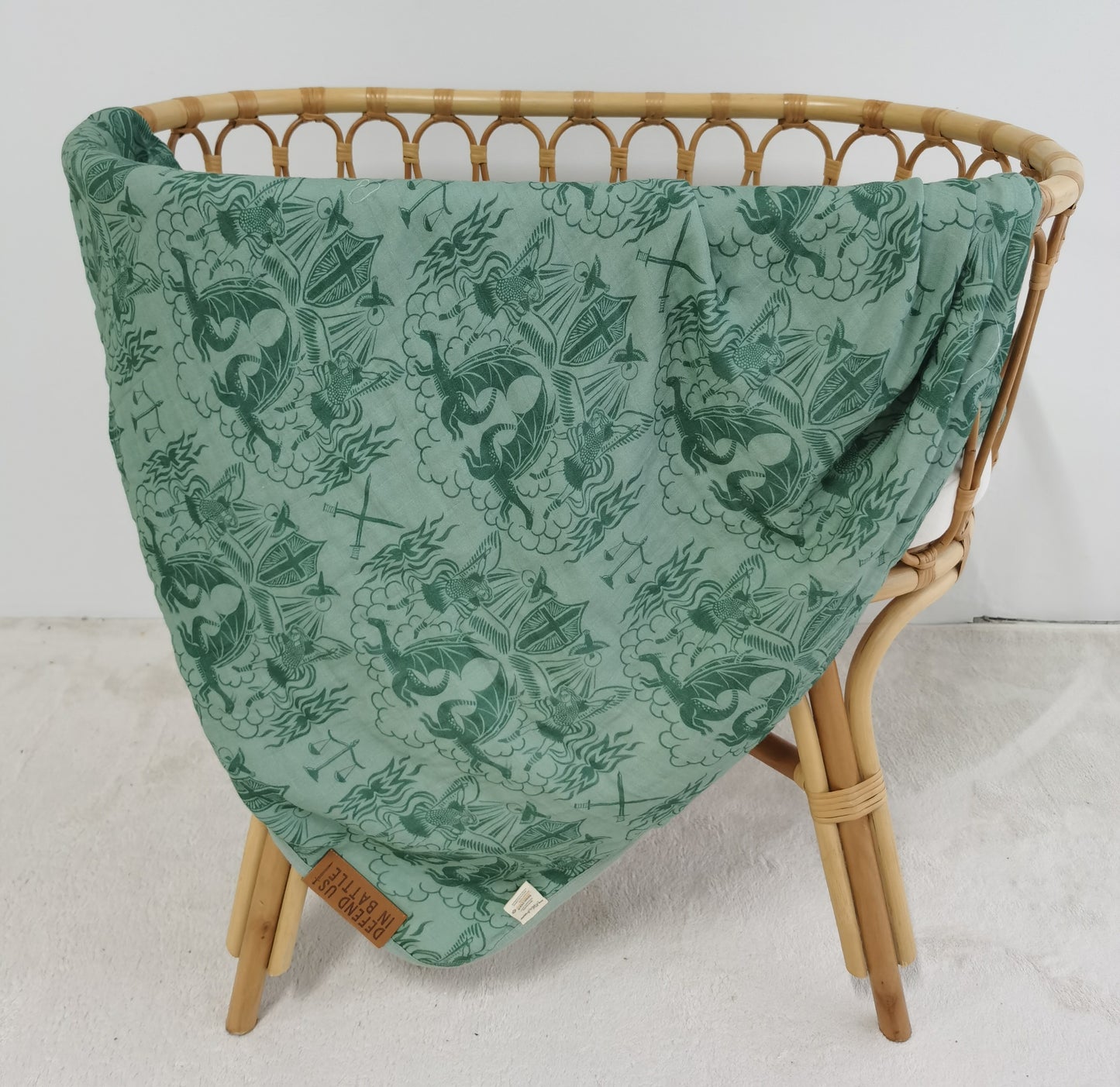 Saint Michael Muslin Blanket