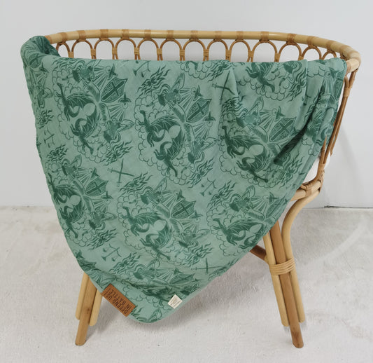 Saint Michael Muslin Blanket