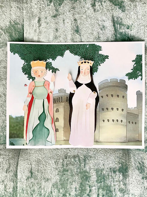 Princess Saints Paper Puppets