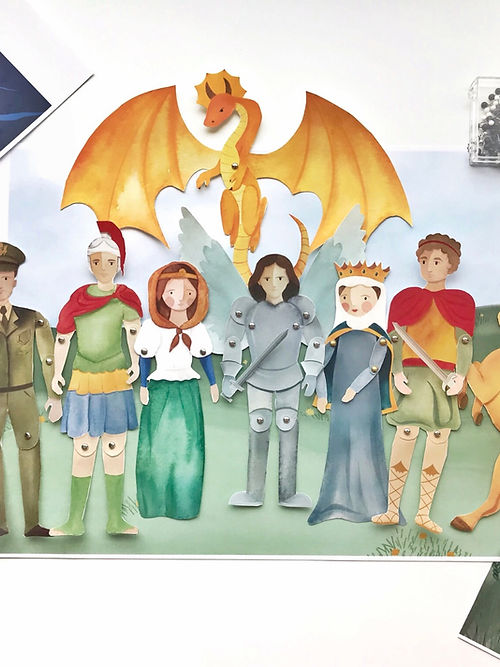 Warrior Extras Paper Puppets