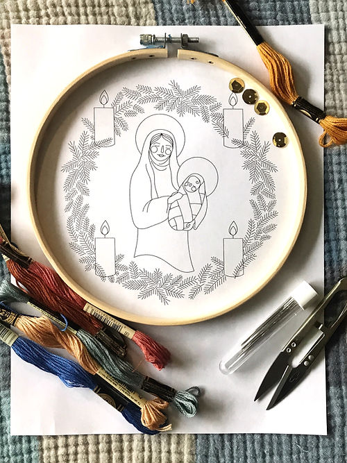 Advent 2022 Embroidery Pattern PDF