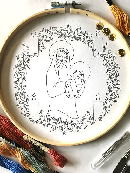 Advent 2022 Embroidery Pattern PDF